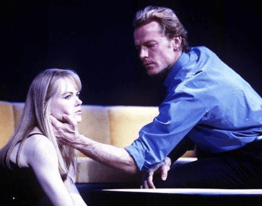 Iain and Nicole on the set of The Blue Room